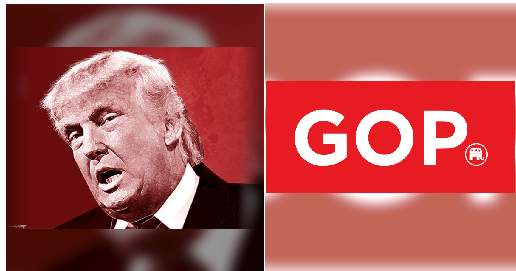 Donald Trump and Republican Party featured editorial graphic