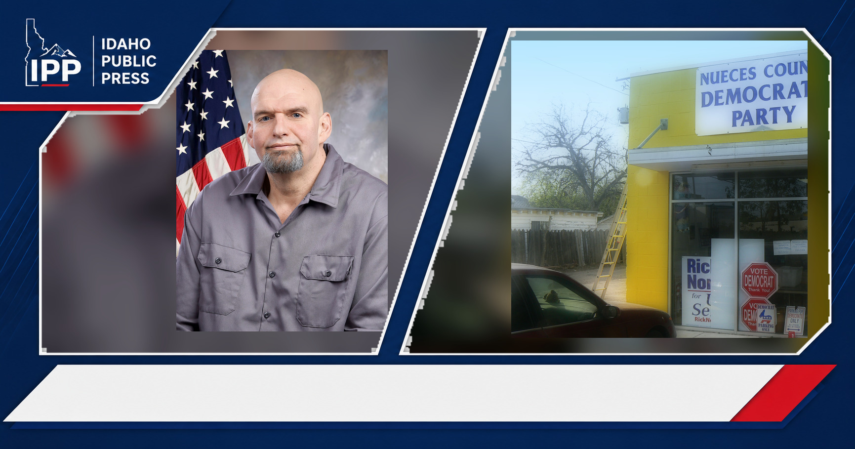 John Fetterman and Democratic Party featured editorial graphic