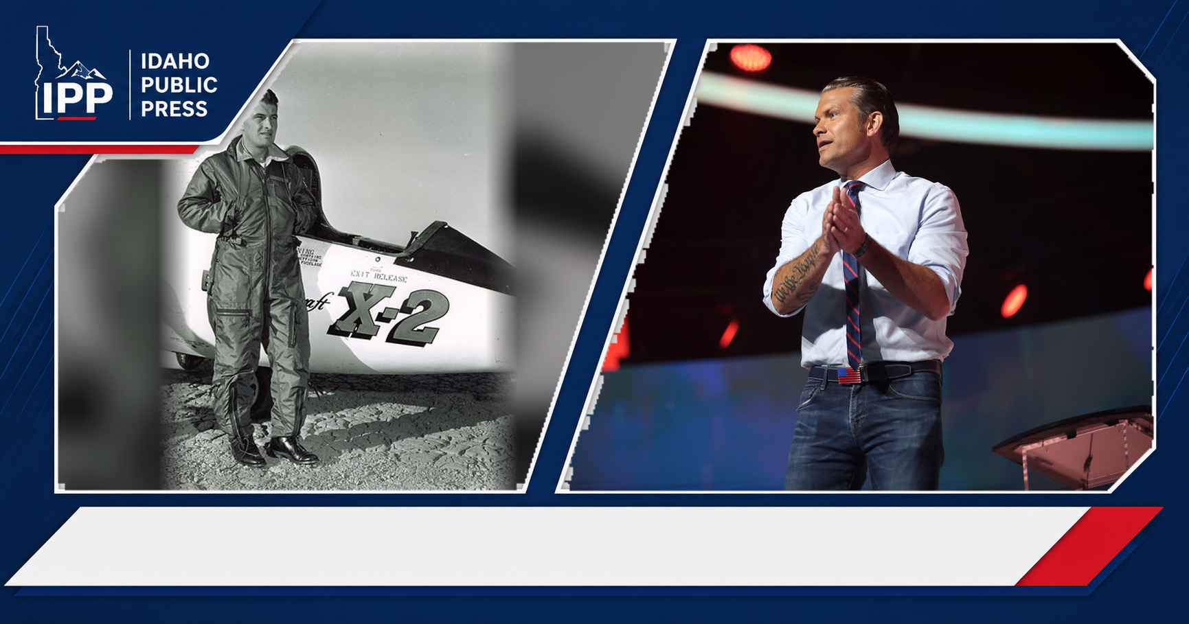 Frank Kendall and Pete Hegseth featured editorial graphic