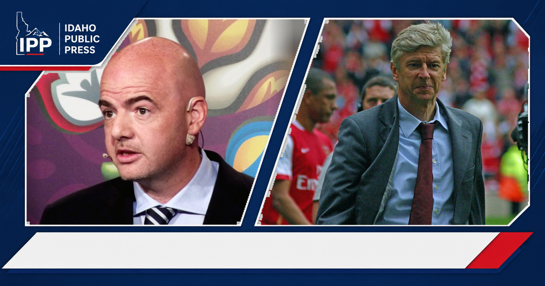 Gianni Infantino and Arsène Wenger featured editorial graphic