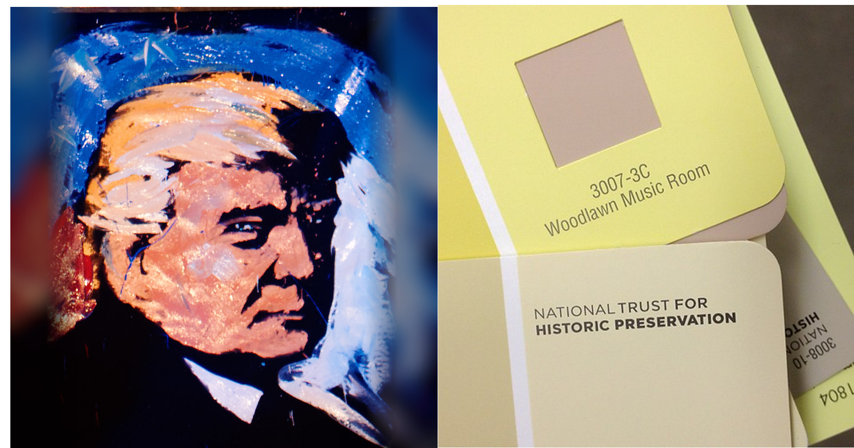 Donald Trump and National Trust for Historic Preservation featured editorial graphic