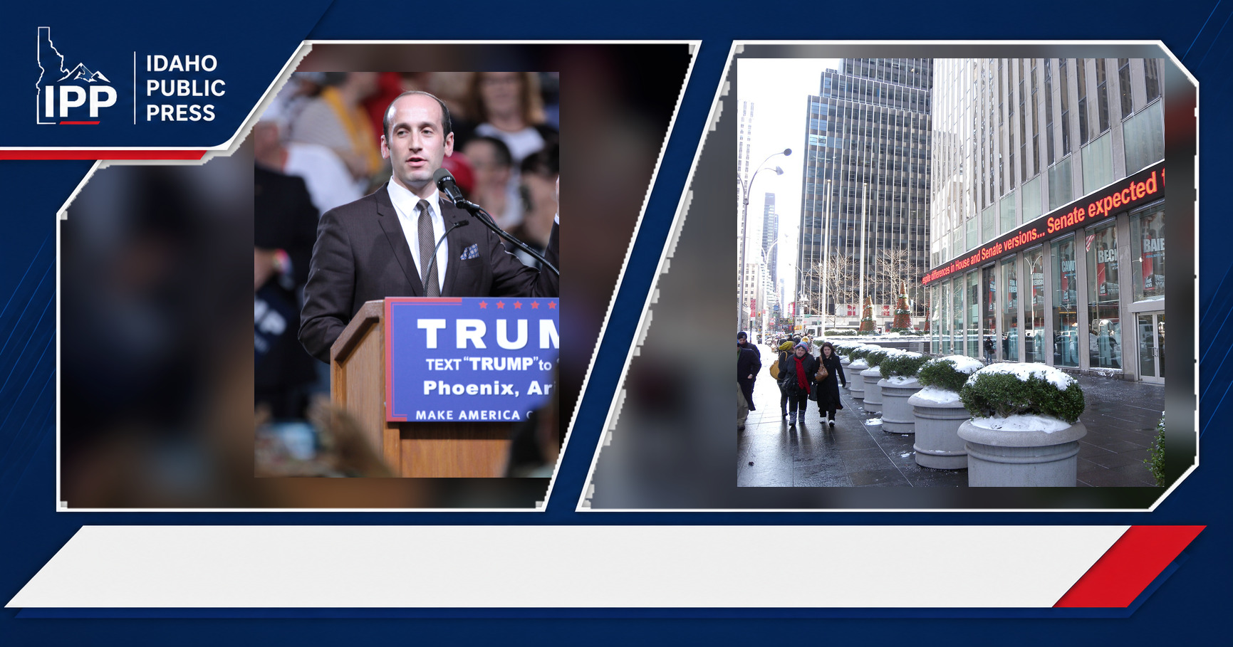 Stephen Miller and Fox News featured editorial graphic