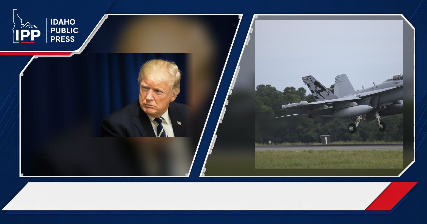 Donald Trump and U.S. Navy featured editorial graphic