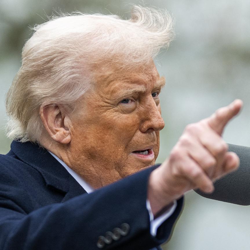 Donald Trump signs a Presidential Executive Order on tariffs, larger than the Smoot–Hawley Tariff Act, on April 2, 2025, in the White House Rose Garden