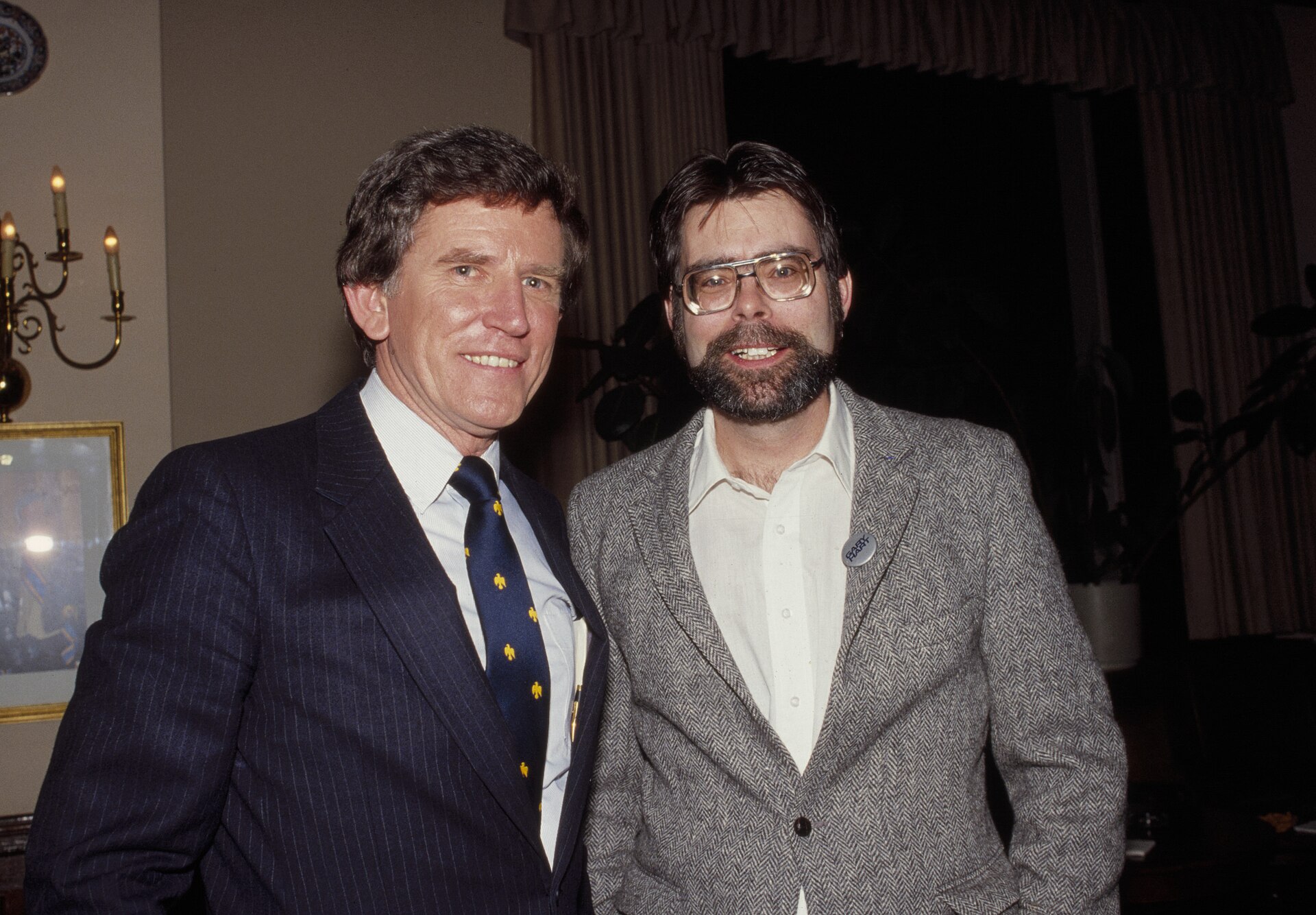 Gary Hart and Stephen King, 1984 presidential campaign