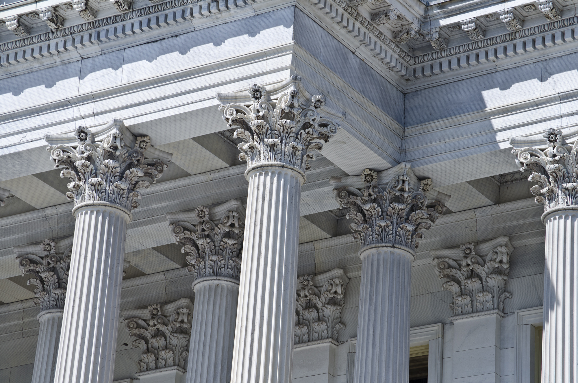 Senate portico capitals United States Capitol 2013 04 27