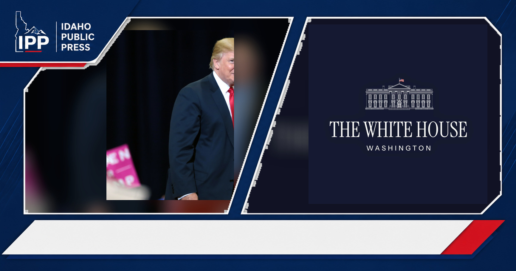 Donald Trump and The White House featured editorial graphic
