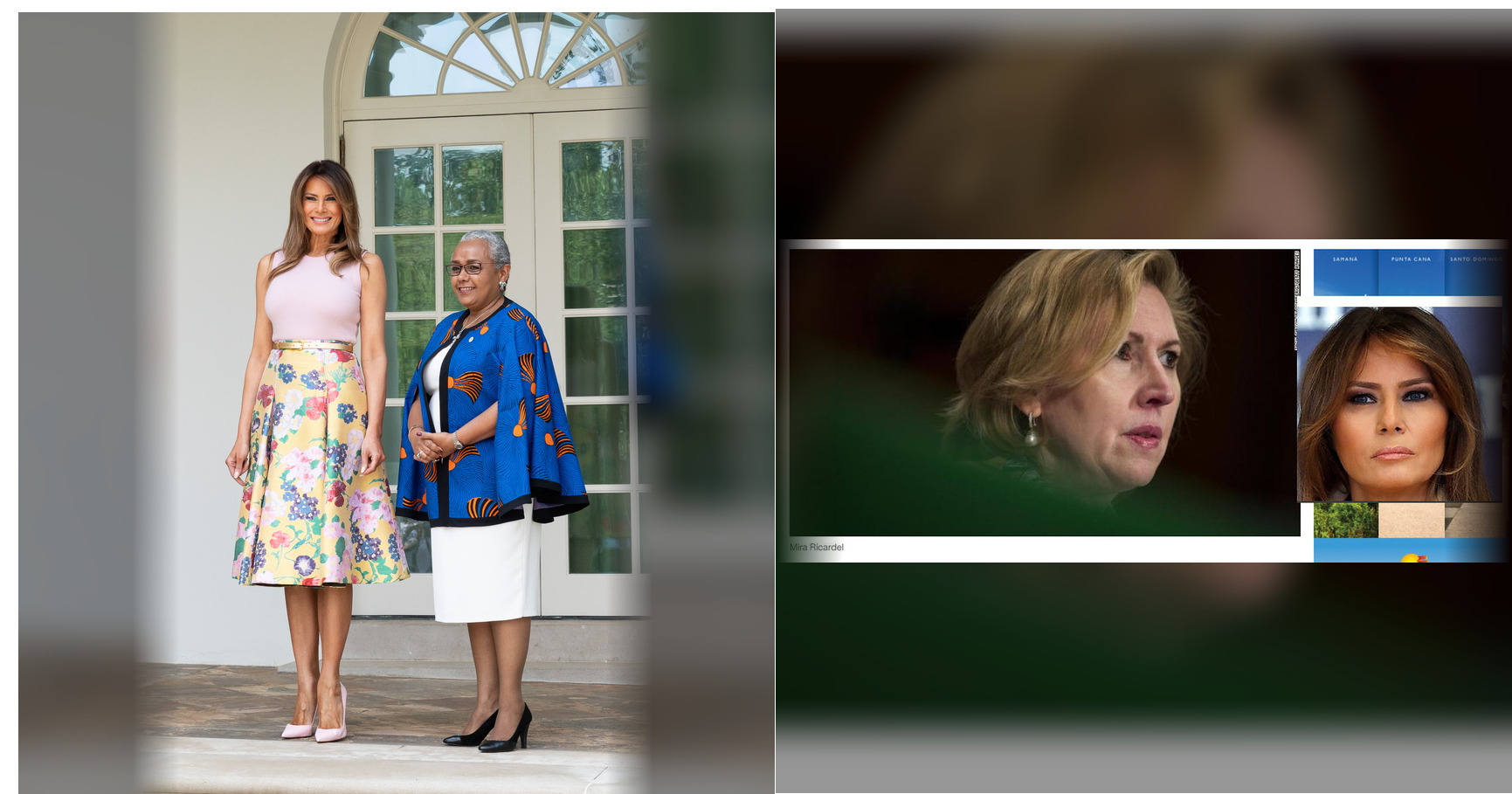 Melania Trump and Mira Ricardel featured editorial graphic