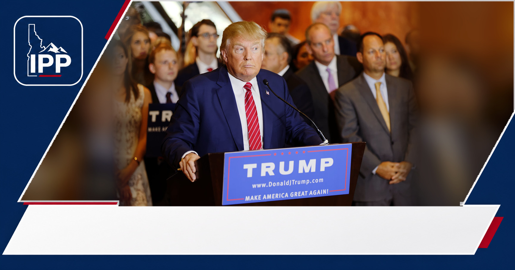 Donald Trump featured editorial graphic