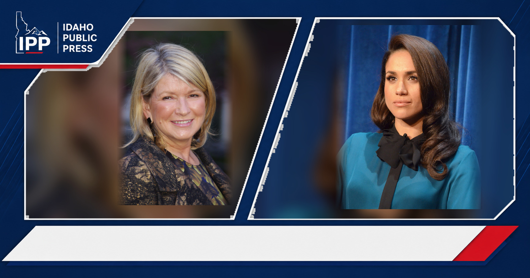 Martha Stewart and Meghan Markle featured editorial graphic