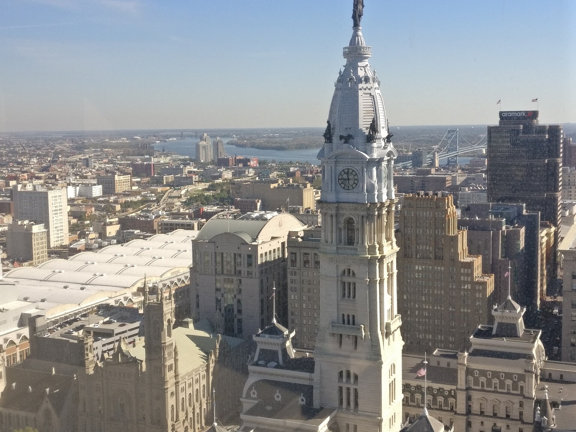 City of Philadelphia from the top