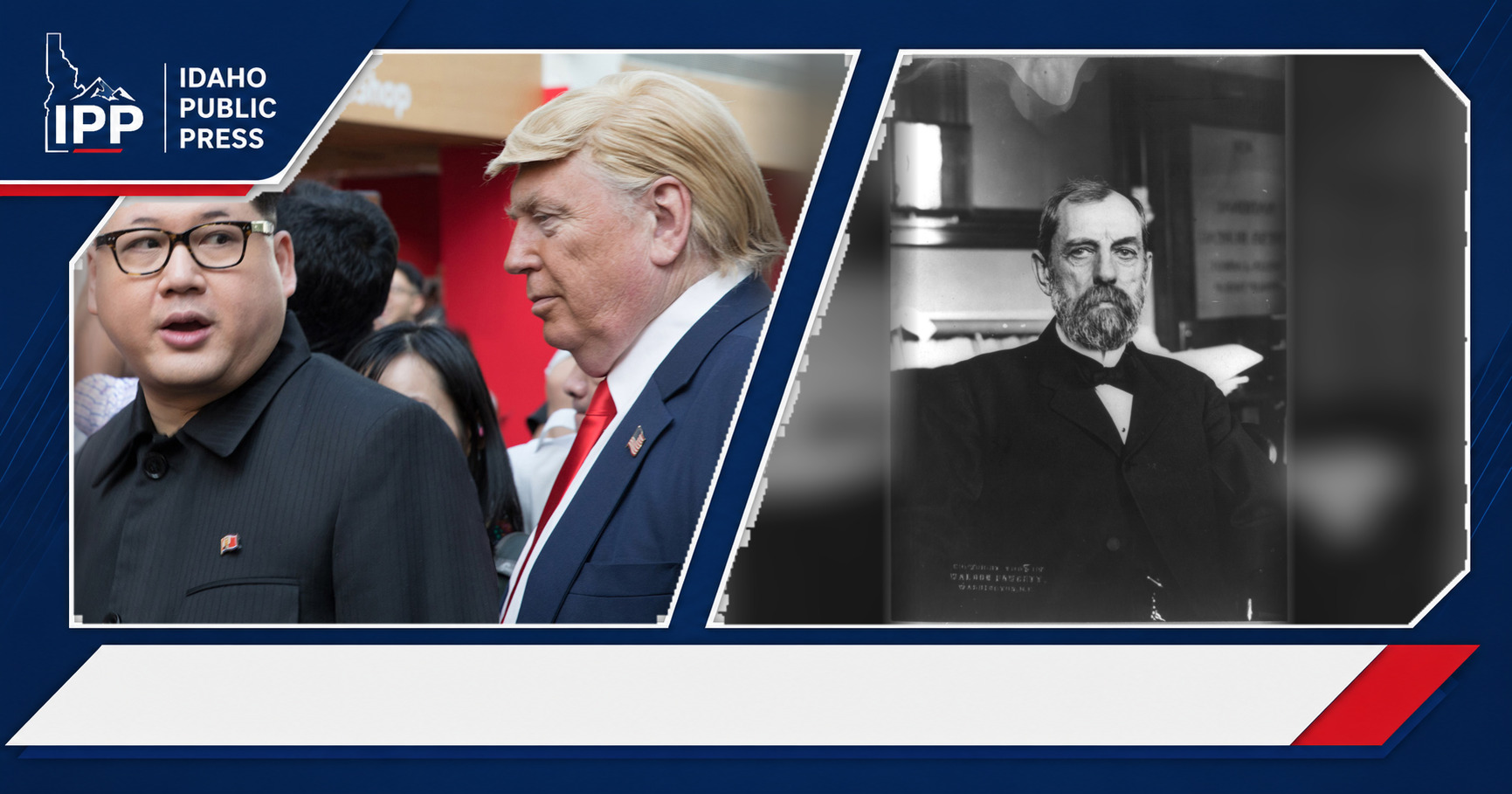 Donald Trump and Republican senator featured editorial graphic