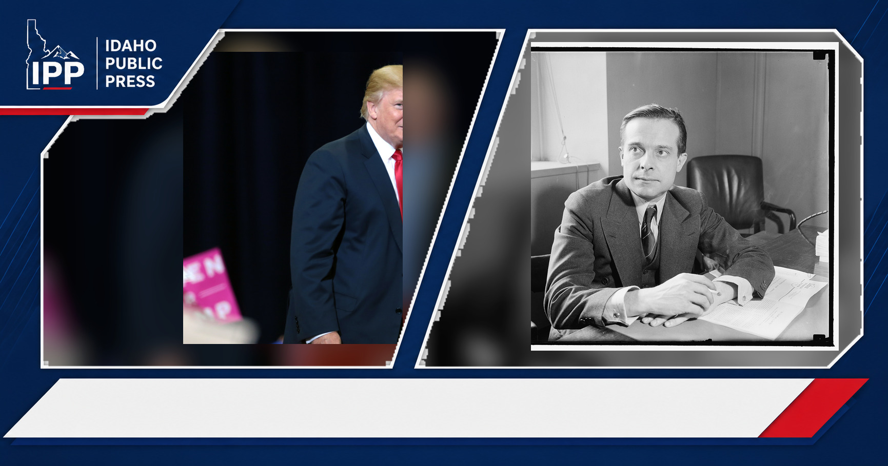 Donald Trump and Bureau of Labor Statistics featured editorial graphic