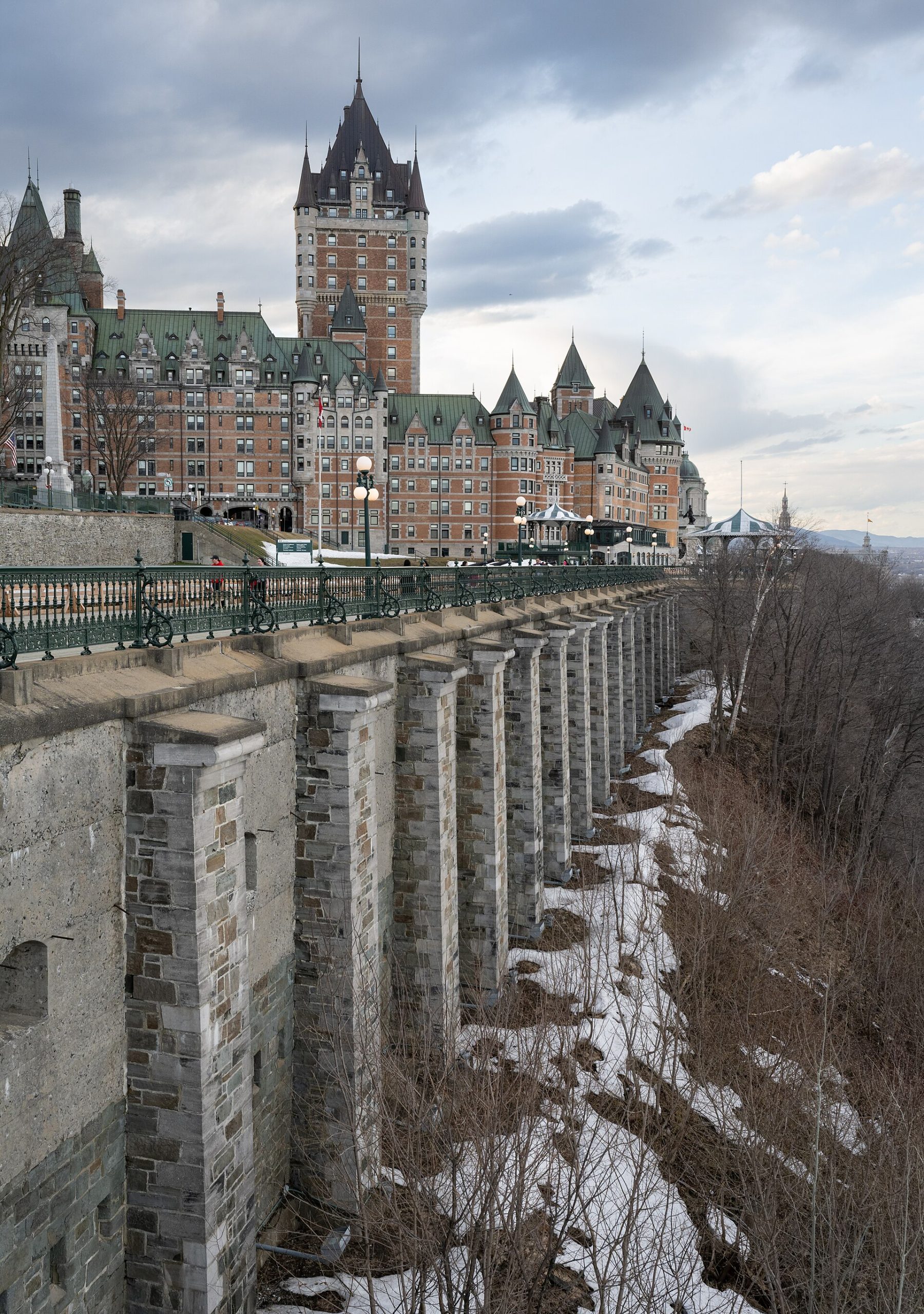 Château Frontenac in Quebec city, Canada colorfull