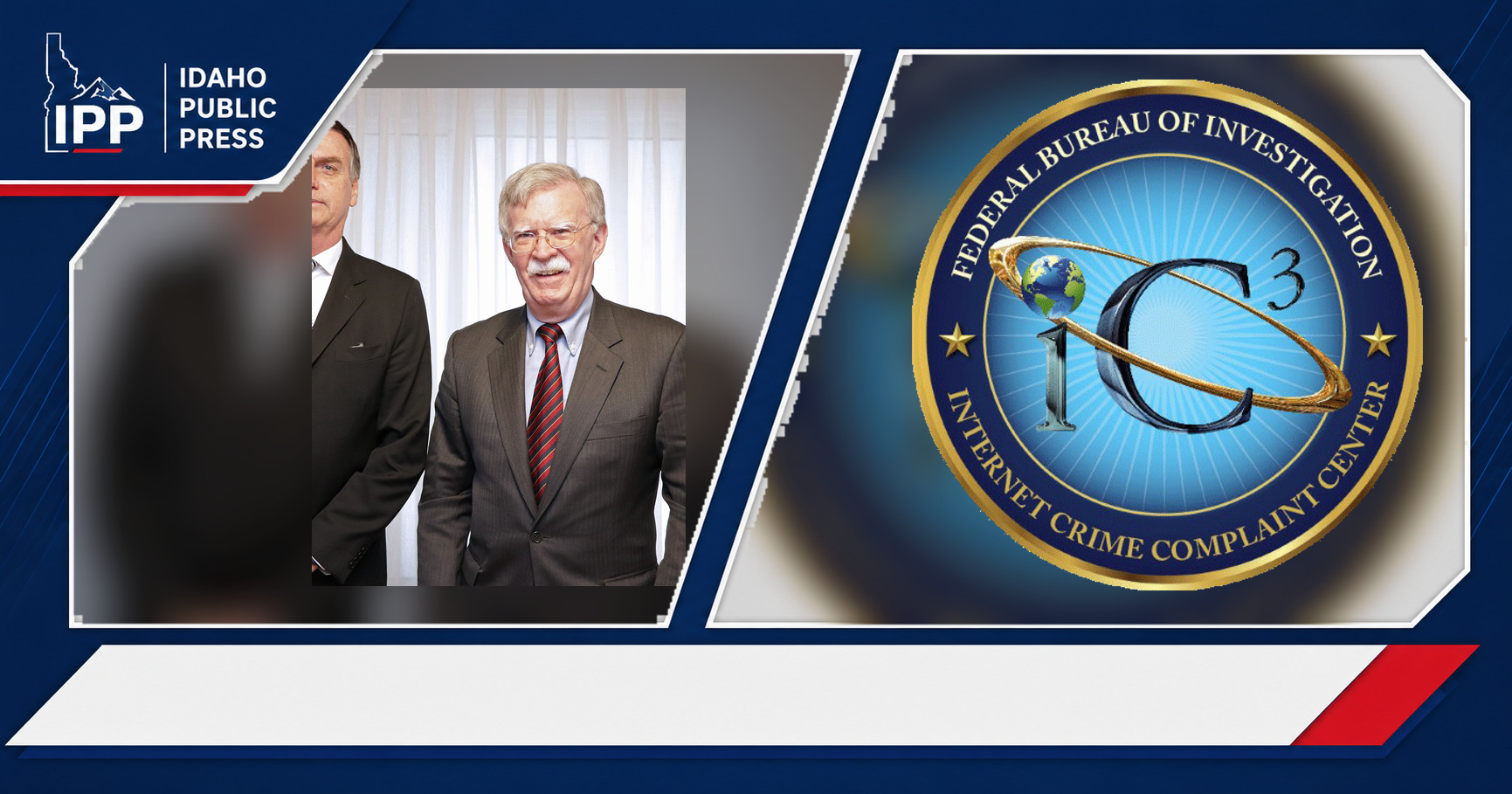 John Bolton and Federal Bureau of Investigation featured editorial graphic