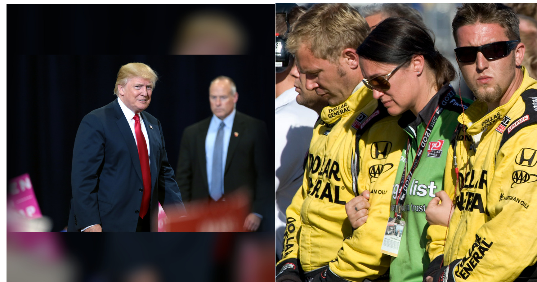 Donald Trump and IndyCar featured editorial graphic