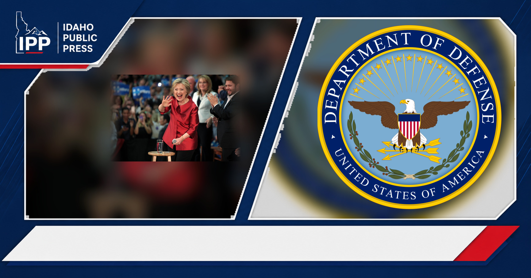 Ruben Gallego and U.S. Department of Defense featured editorial graphic