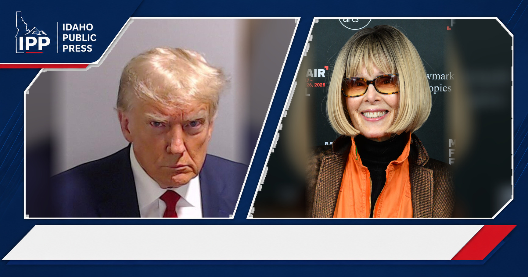 Donald Trump and E. Jean Carroll featured editorial graphic