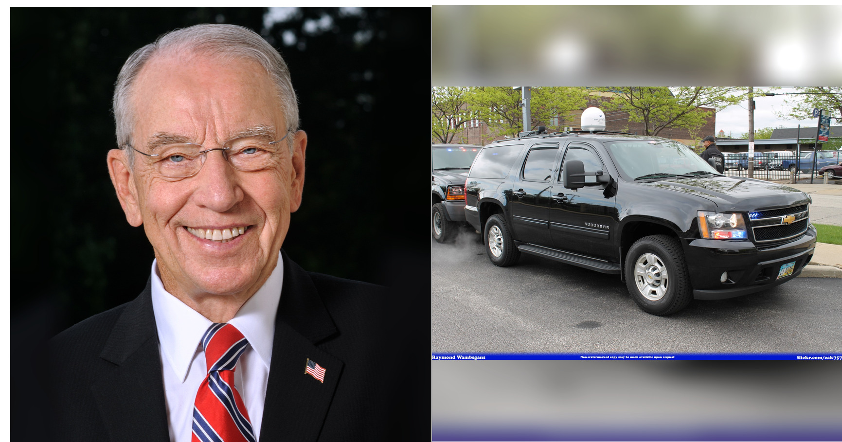 Chuck Grassley and Federal Bureau of Investigation featured editorial graphic