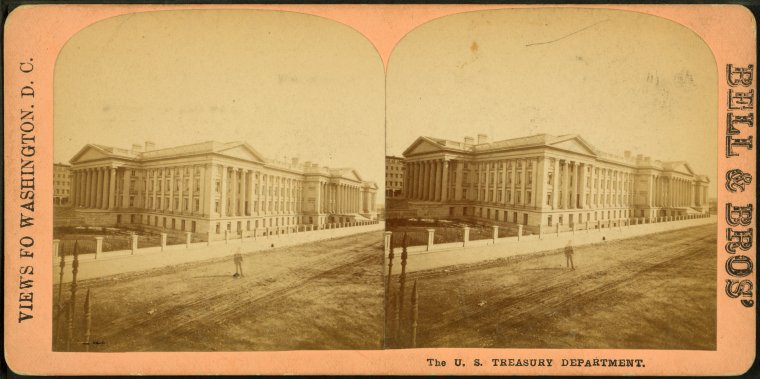The U.S. Treasury Department, from Robert N. Dennis collection of stereoscopic views