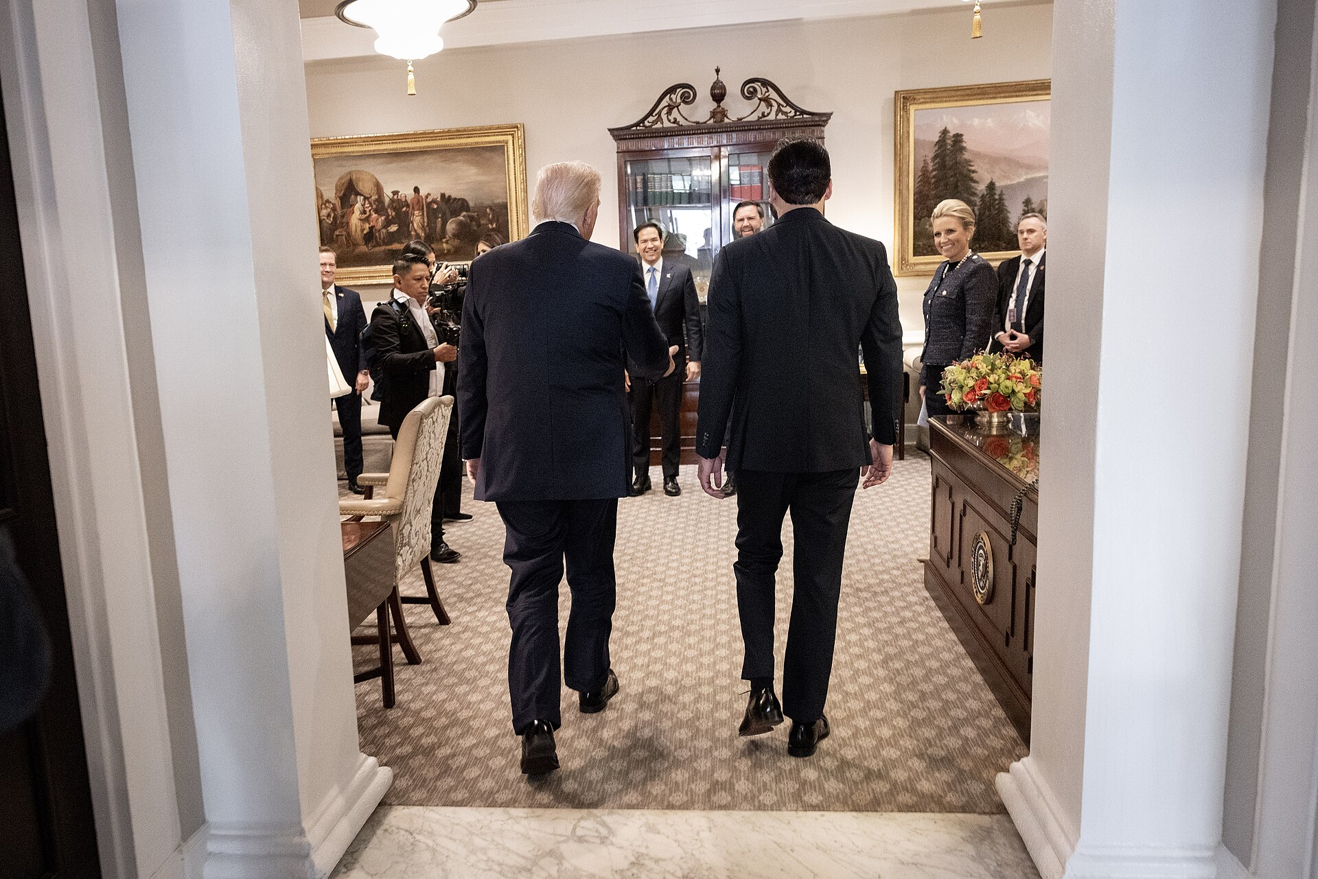 2025 visit by President Nayib Bukele of El Salvador to meet Donald Trump at the White House in Washington, D.C. on Monday, April 14, 2025 1