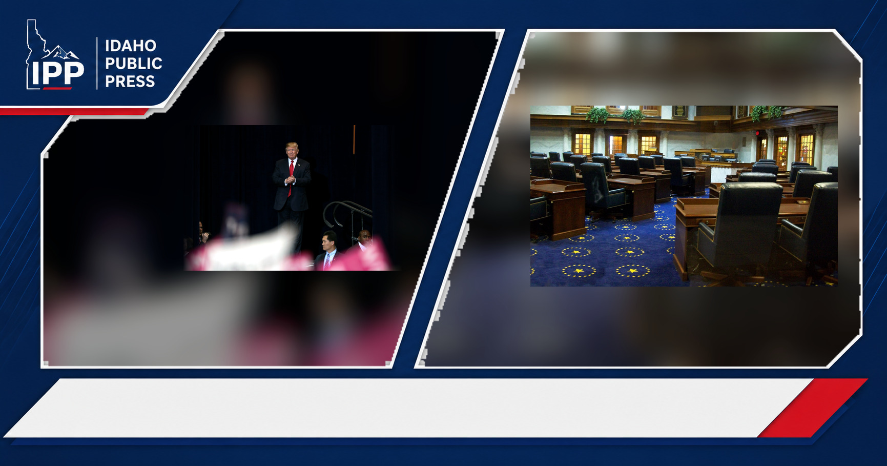Donald Trump and Indiana State Senate featured editorial graphic