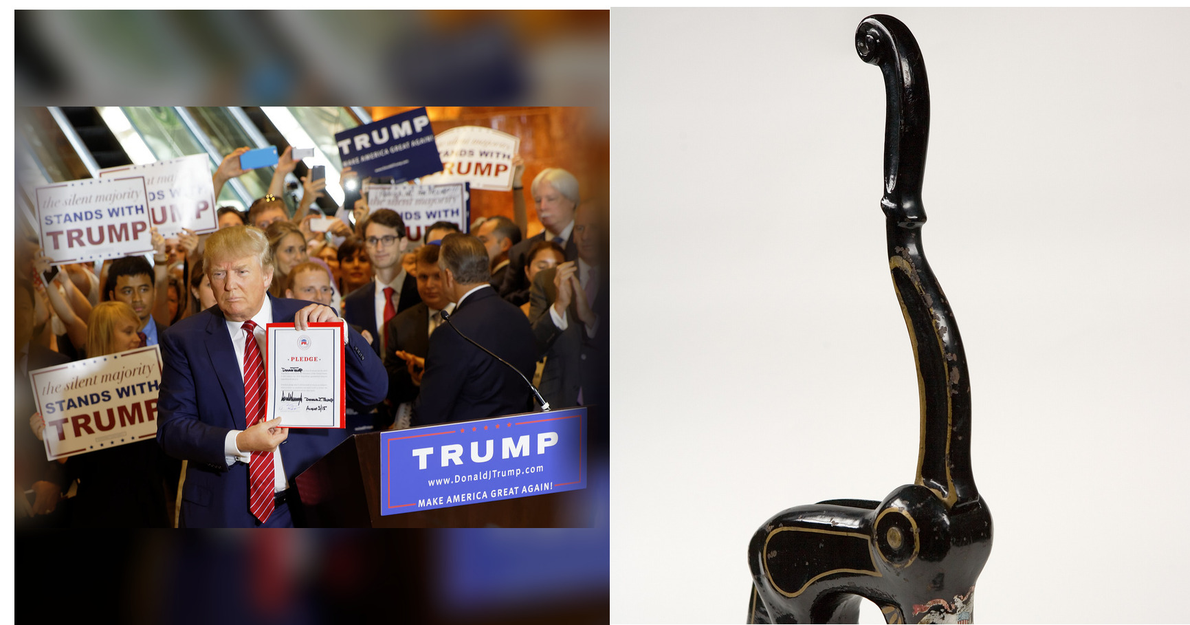 Donald Trump and U.S. House of Representatives featured editorial graphic