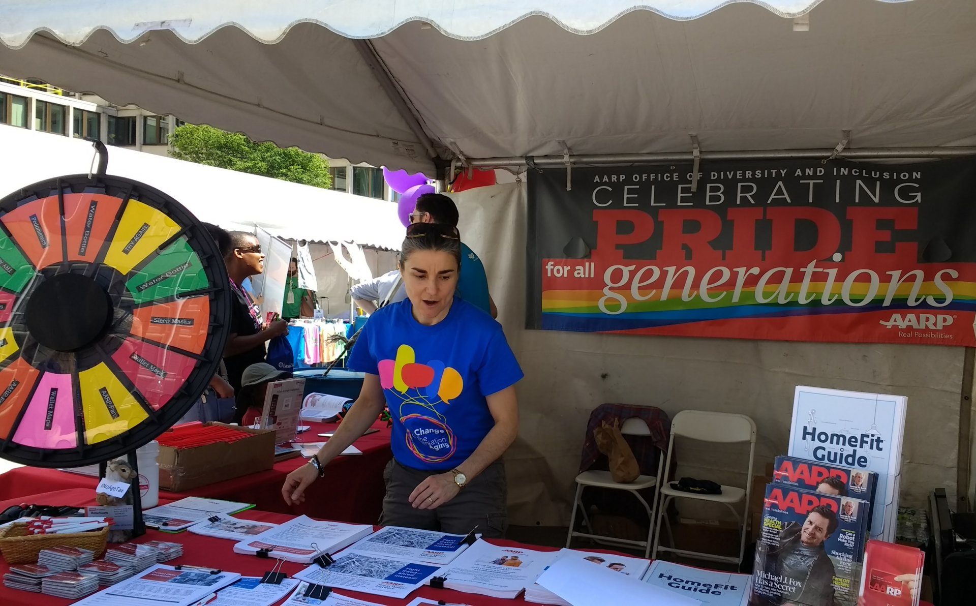 AARP Pride Booth Boston 2017