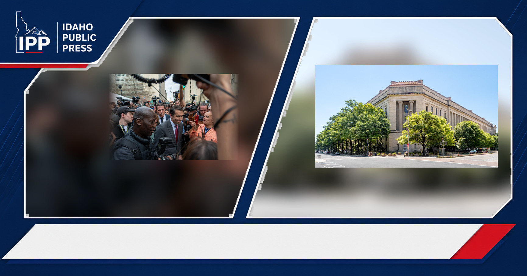 Todd Blanche and U.S. Department of Justice featured editorial graphic