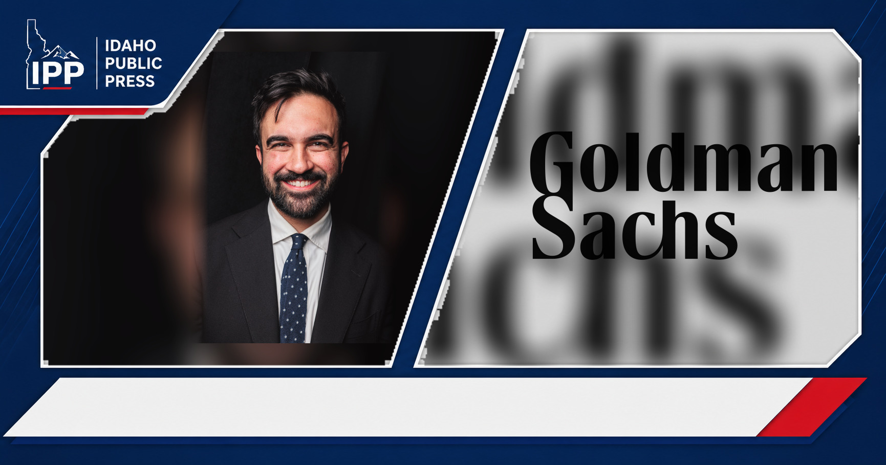 Zohran Mamdani and Goldman Sachs featured editorial graphic