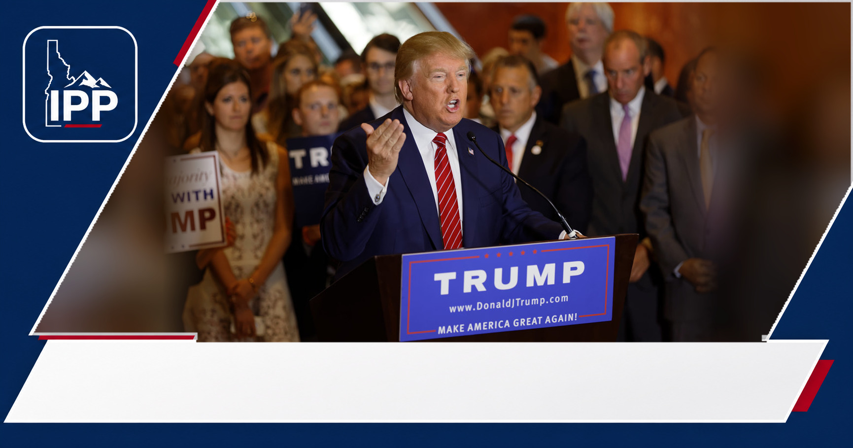 Donald Trump featured editorial graphic