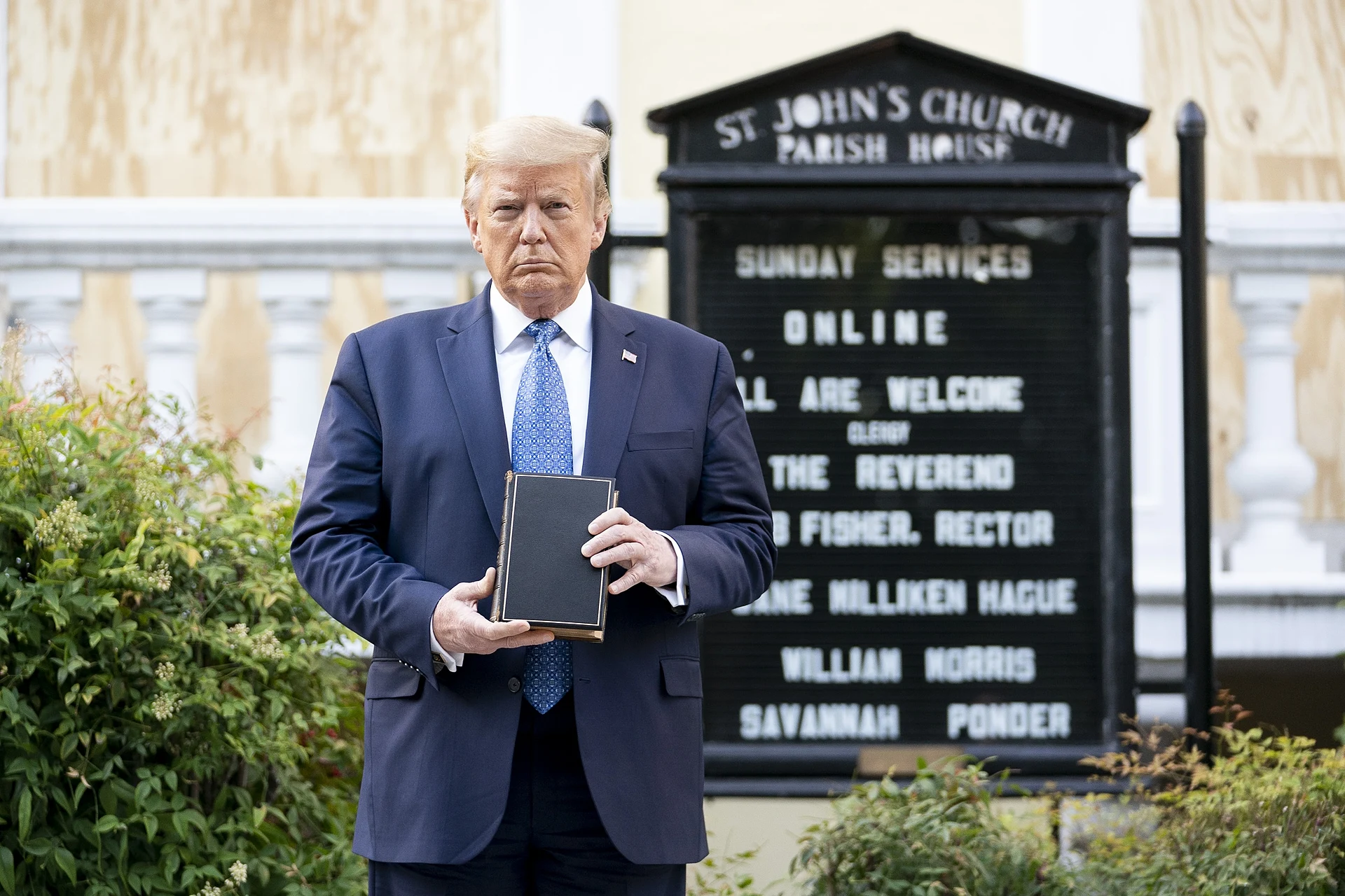 President Trump Visits St. John&amp;#39;s Episcopal Church (49963649028)