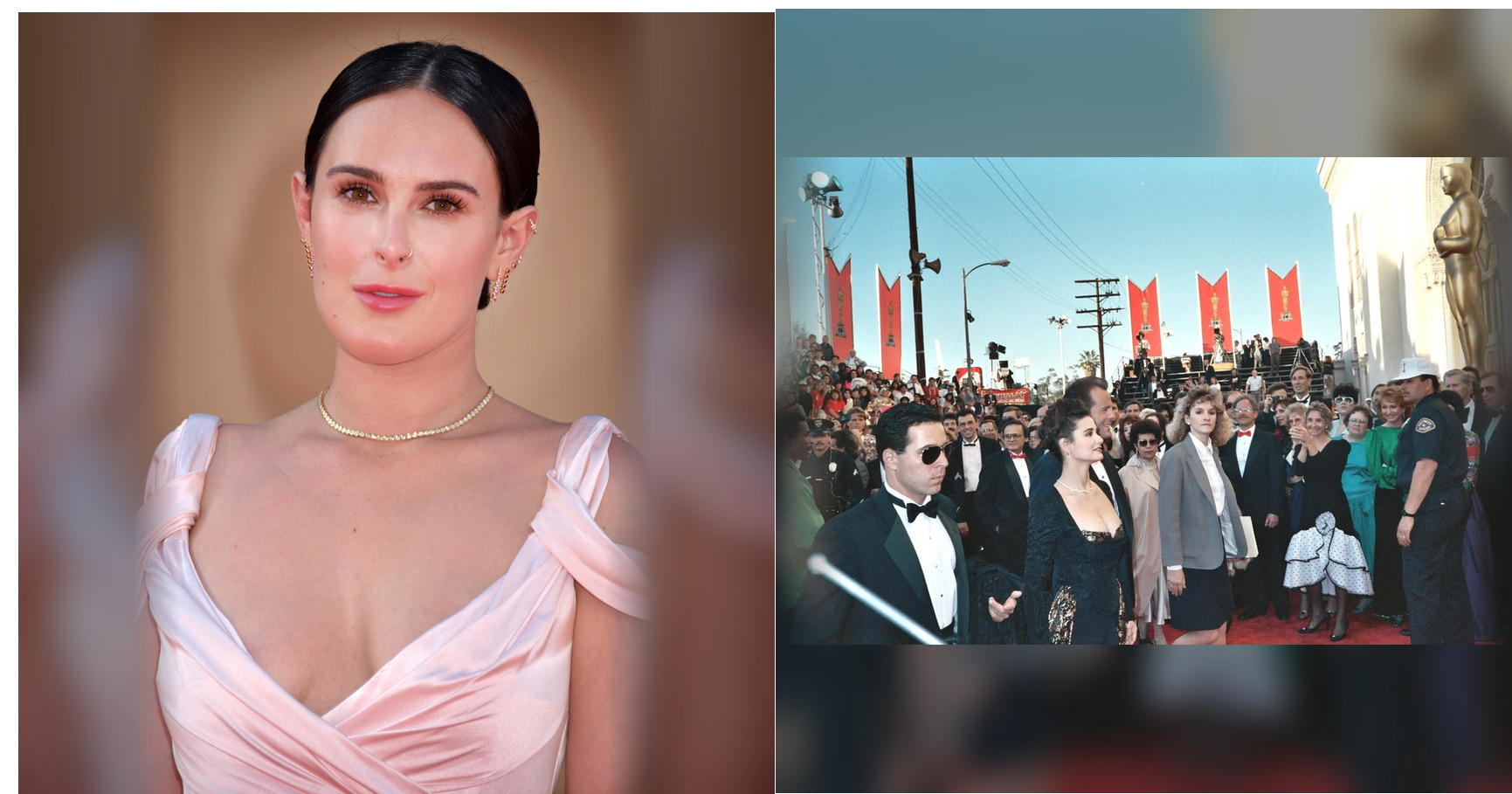 Rumer Willis and Bruce Willis featured editorial graphic
