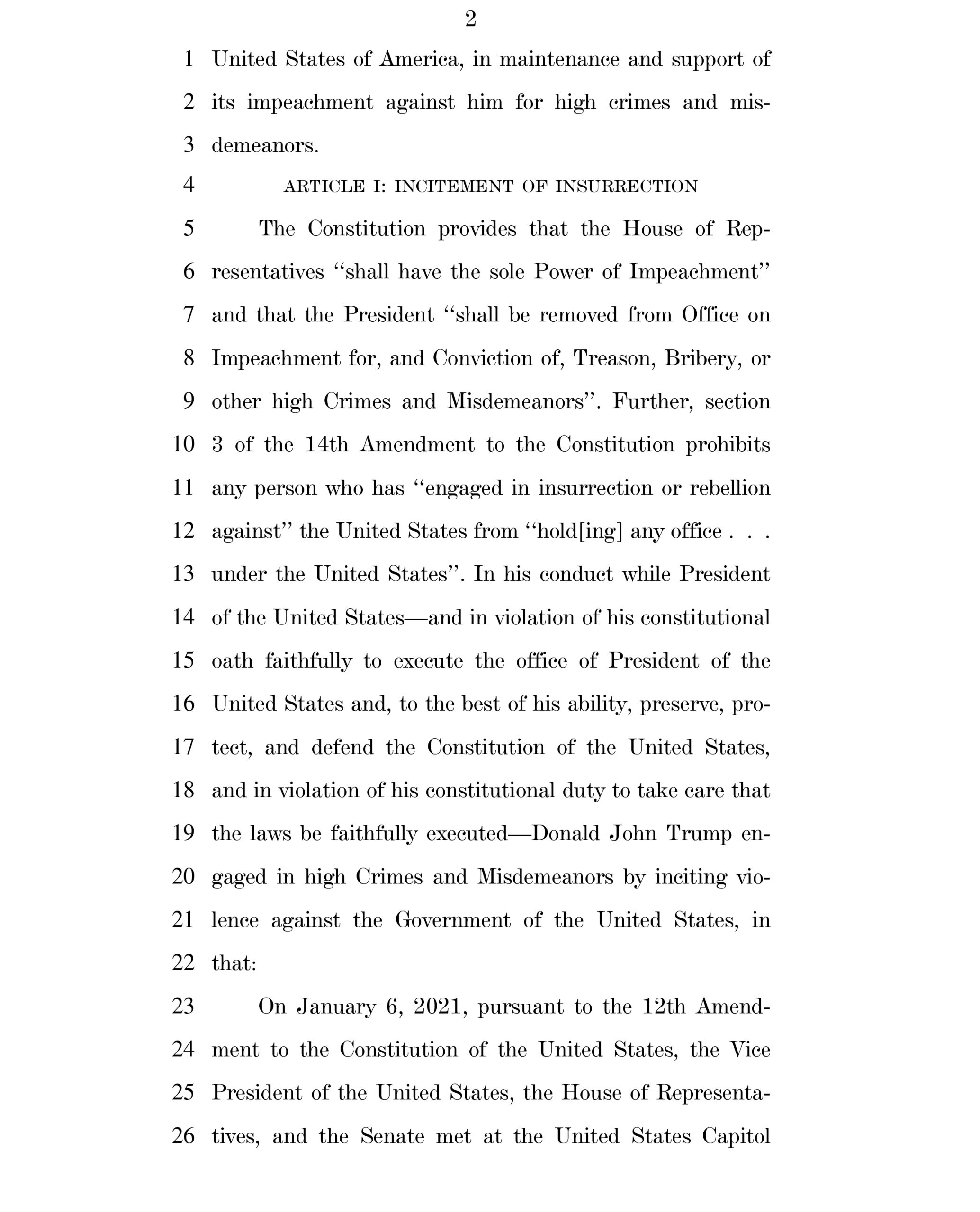 The SECOND impeachment of Donald J. tRump (02)