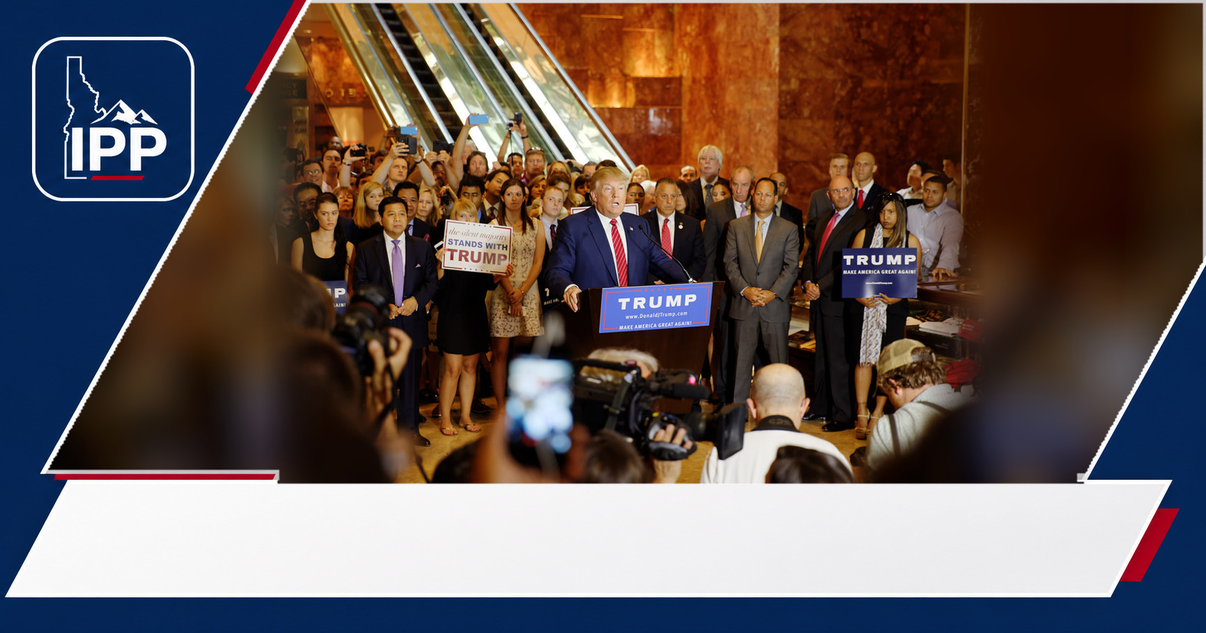 Donald Trump featured editorial graphic