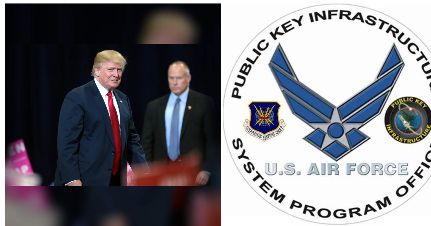 Donald Trump and United States Armed Forces featured editorial graphic