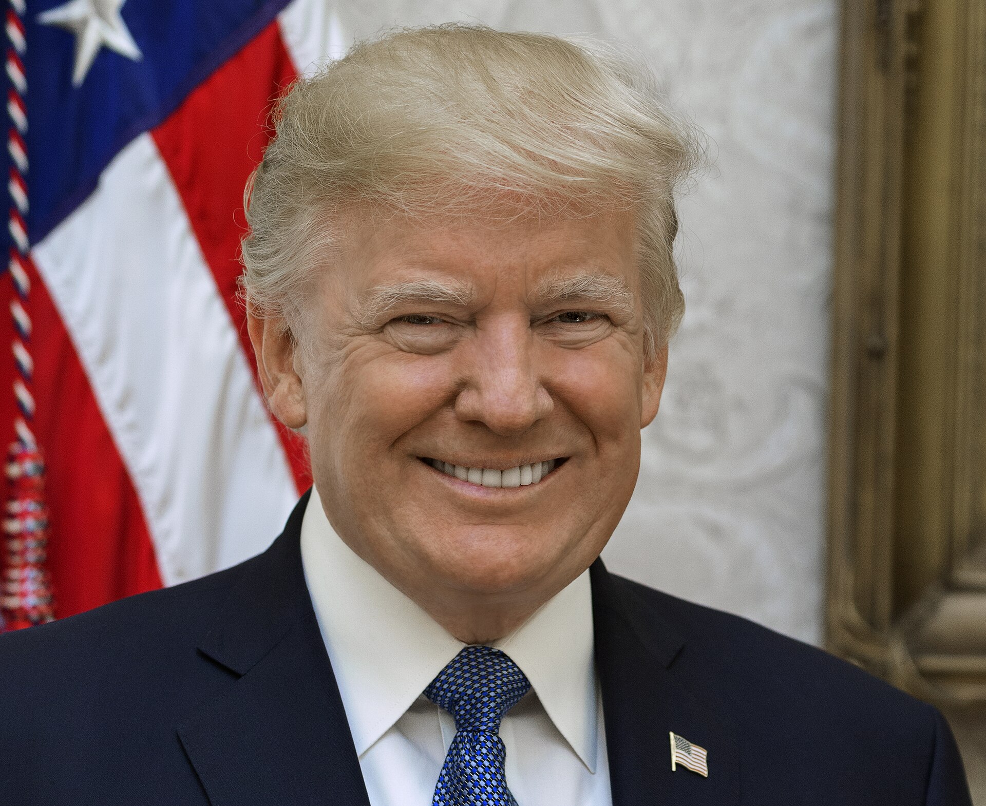 Donald Trump official portrait (cropped wide)