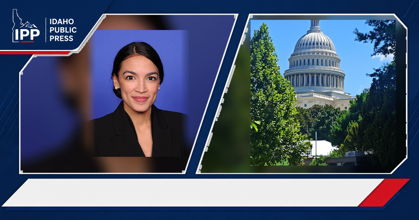 Alexandria Ocasio-Cortez and United States Congress featured editorial graphic