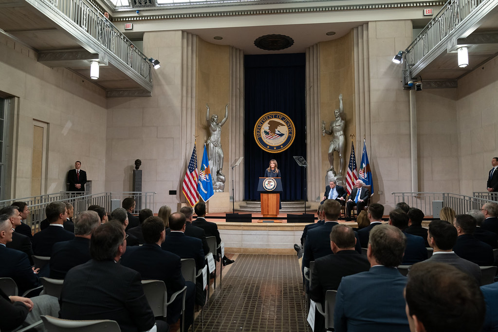 First Lady Melania Trump at the U.S. Department of Justice National Opioid Summit