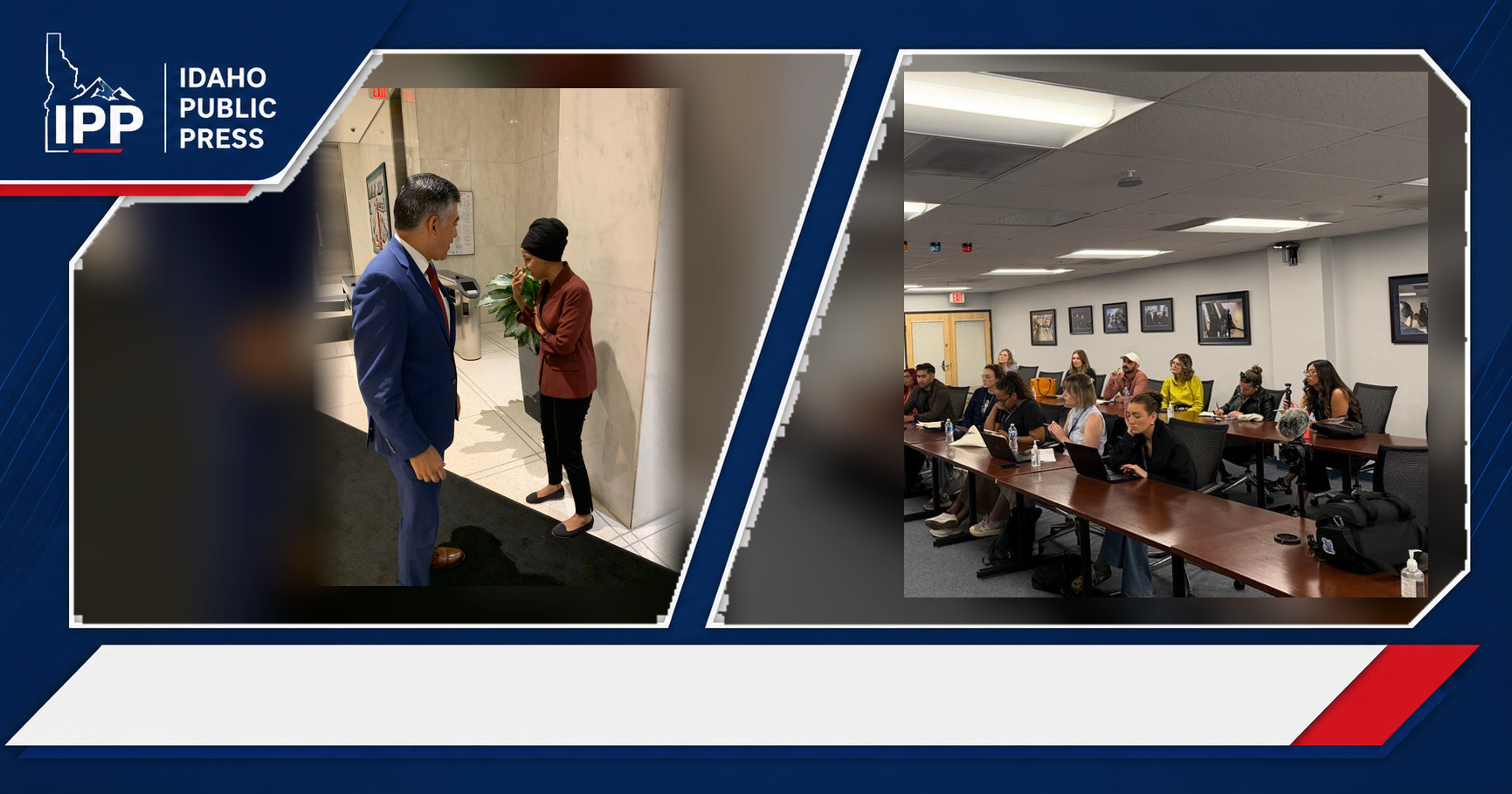 Ilhan Omar and Homeland Security Investigations featured editorial graphic