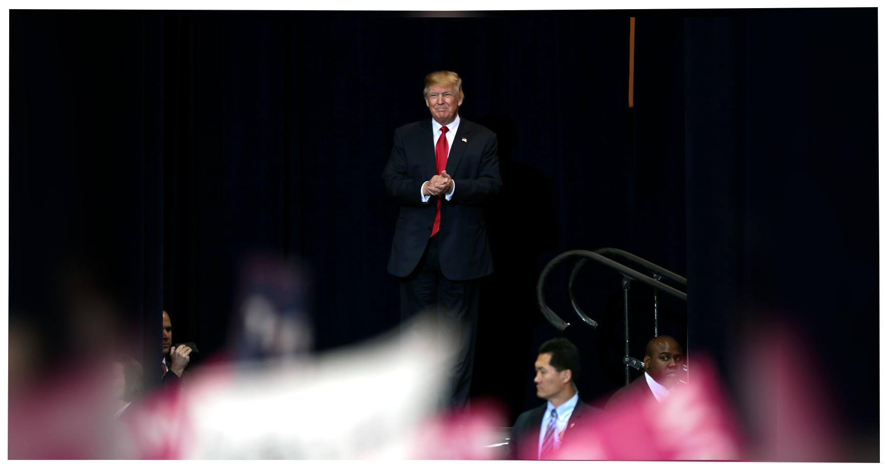 Donald Trump featured editorial graphic