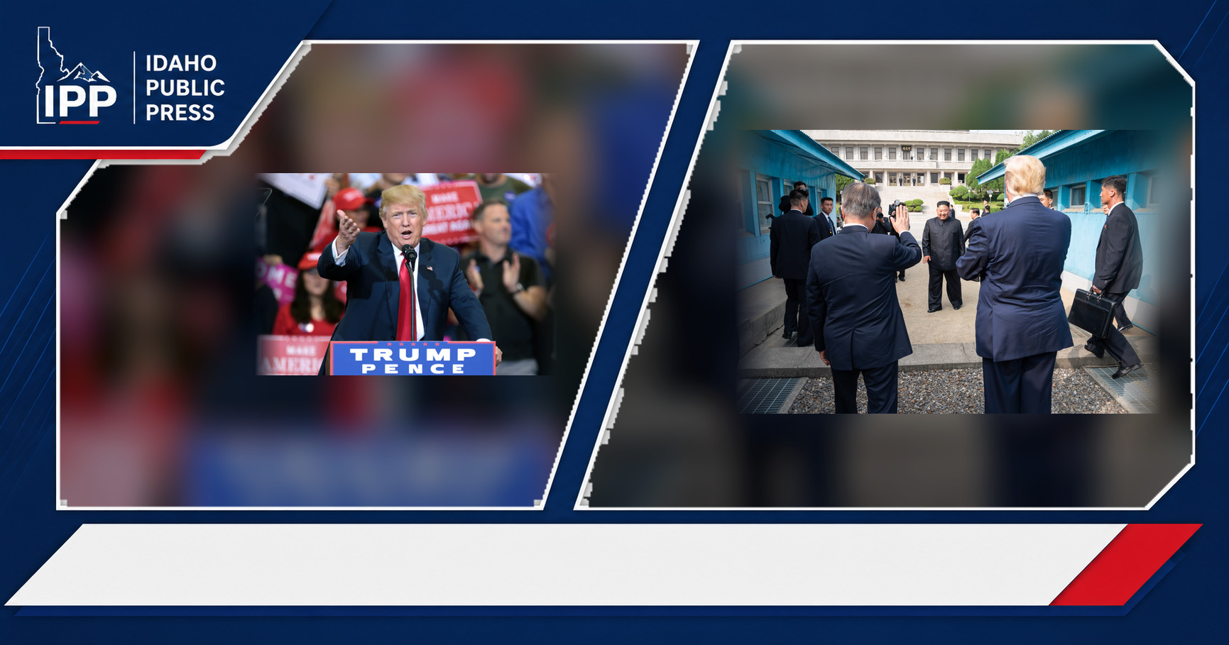 Donald Trump and Kim Jong Un featured editorial graphic
