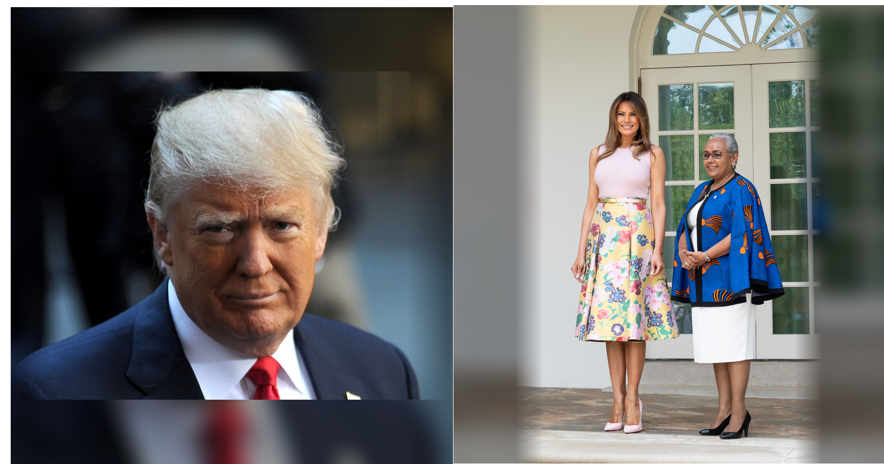 Donald Trump and Melania Trump featured editorial graphic