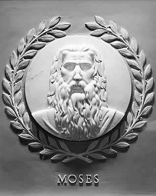 Moses bas relief in the U.S. House of Representatives chamber