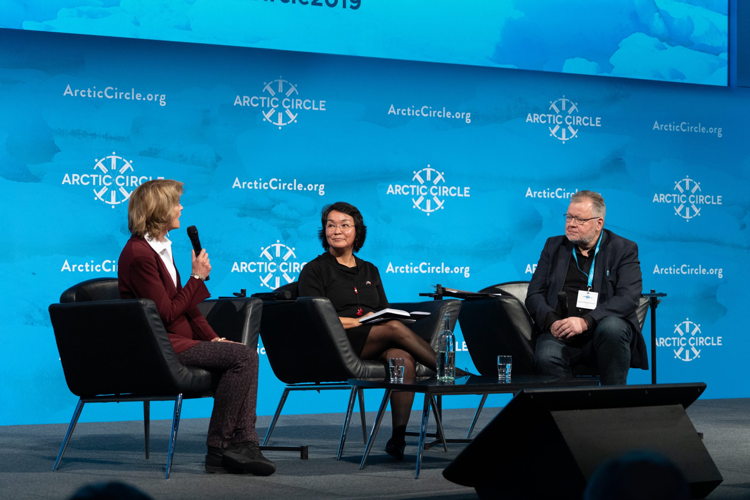 Lisa Murkowski, Ane Lone Bagger and Össur Skarphéðinsson