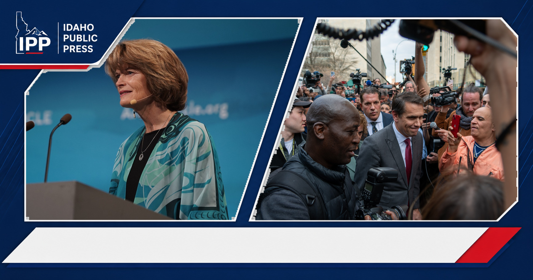 Lisa Murkowski and Todd Blanche featured editorial graphic