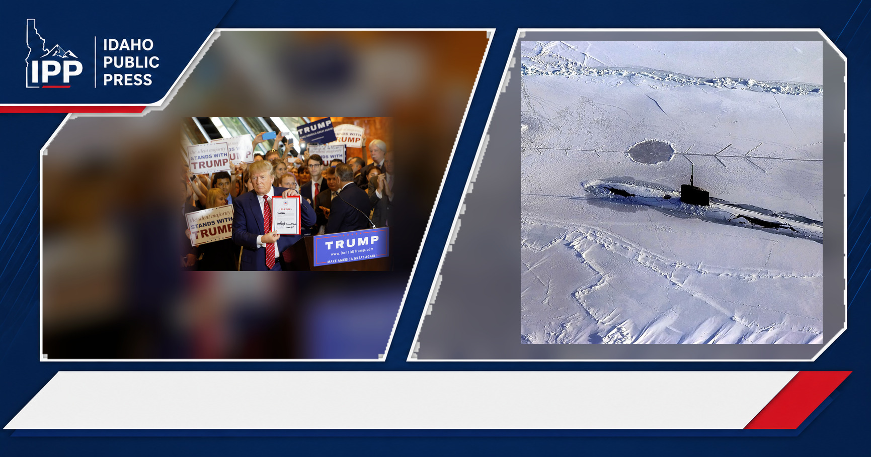 Donald Trump and U.S. Navy featured editorial graphic