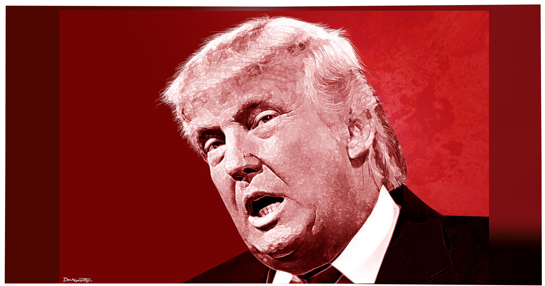 Donald Trump featured editorial graphic