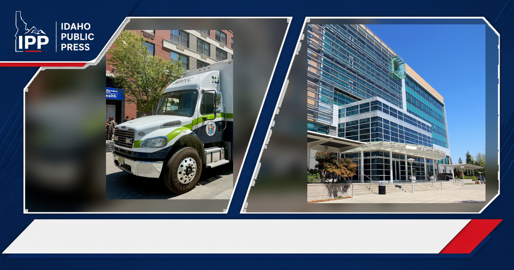 New Jersey Motor Vehicle Commission and California Department of Motor Vehicles featured editorial graphic